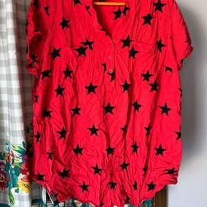 3/$25- Torrid size 2 red with stars top.